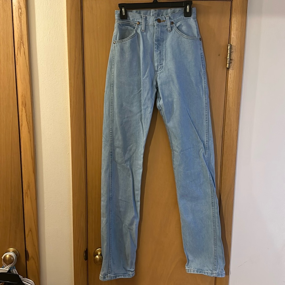 Wrangler Women’s Cowboy Western Cut Light Wash Jeans Size 4-5 X 36 Long Tall